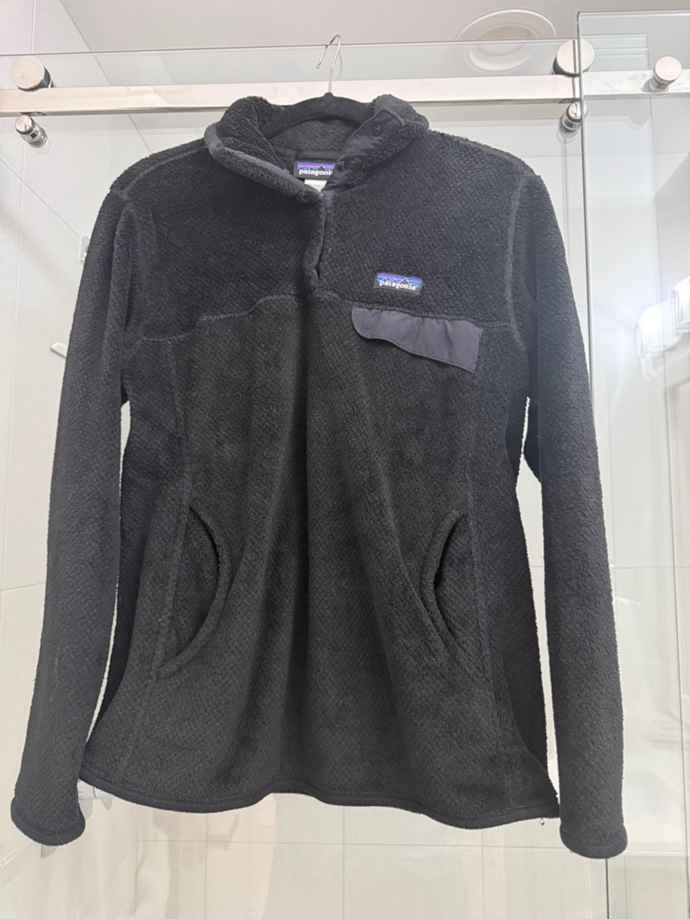 Patagonia Black Women's High-Pile Fleece Half-Snap Pullover